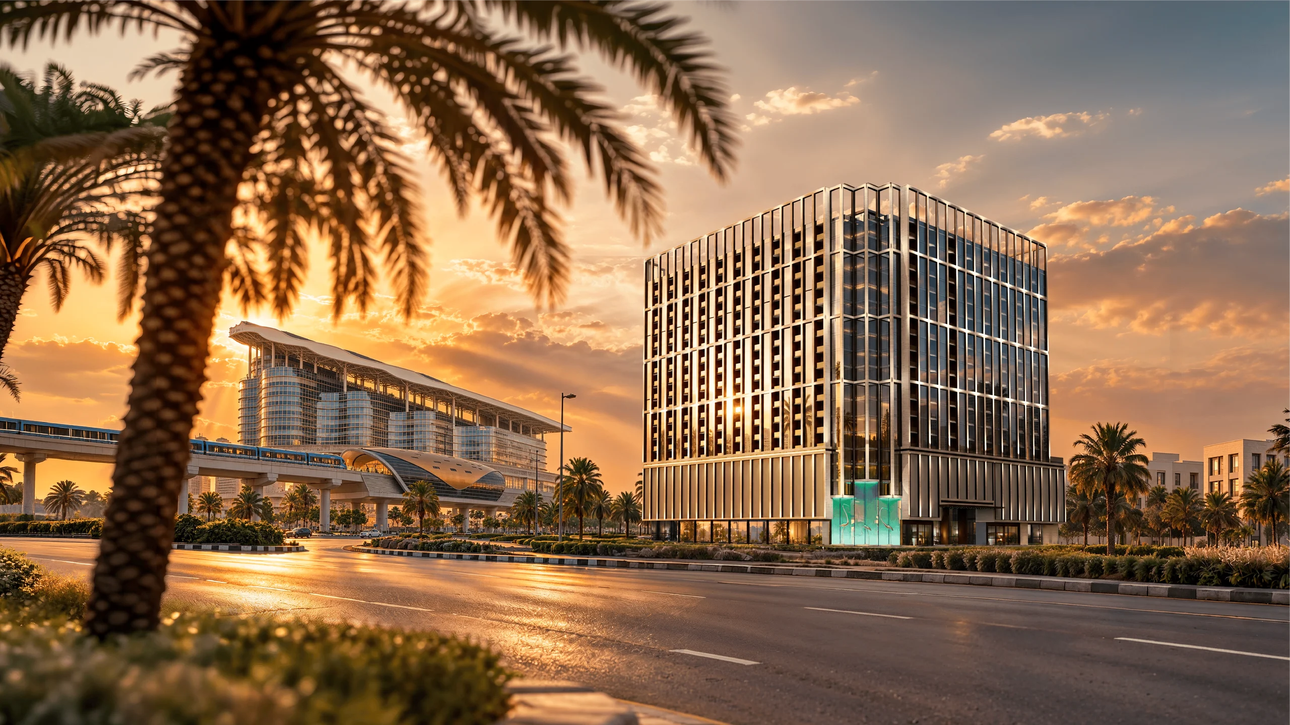 Binghatti Starfall residential development exterior in Al Jaddaf, Dubai
