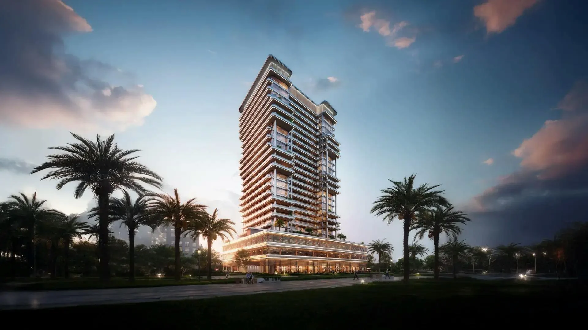 Binghatti Hillside residential development exterior in Dubai Science Park, Dubai