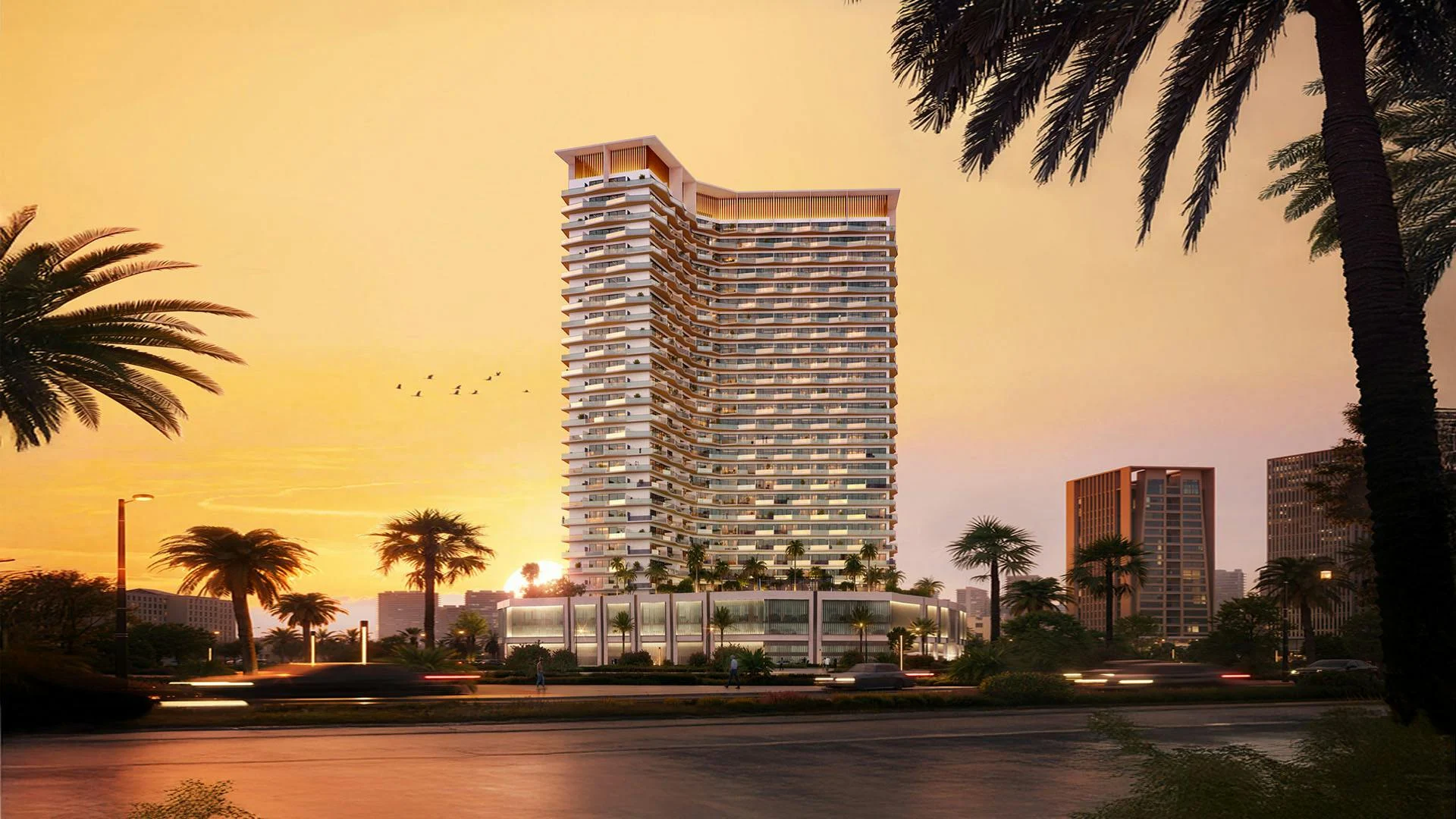 Binghatti Haven residential development exterior in Dubai Sports City, Dubai