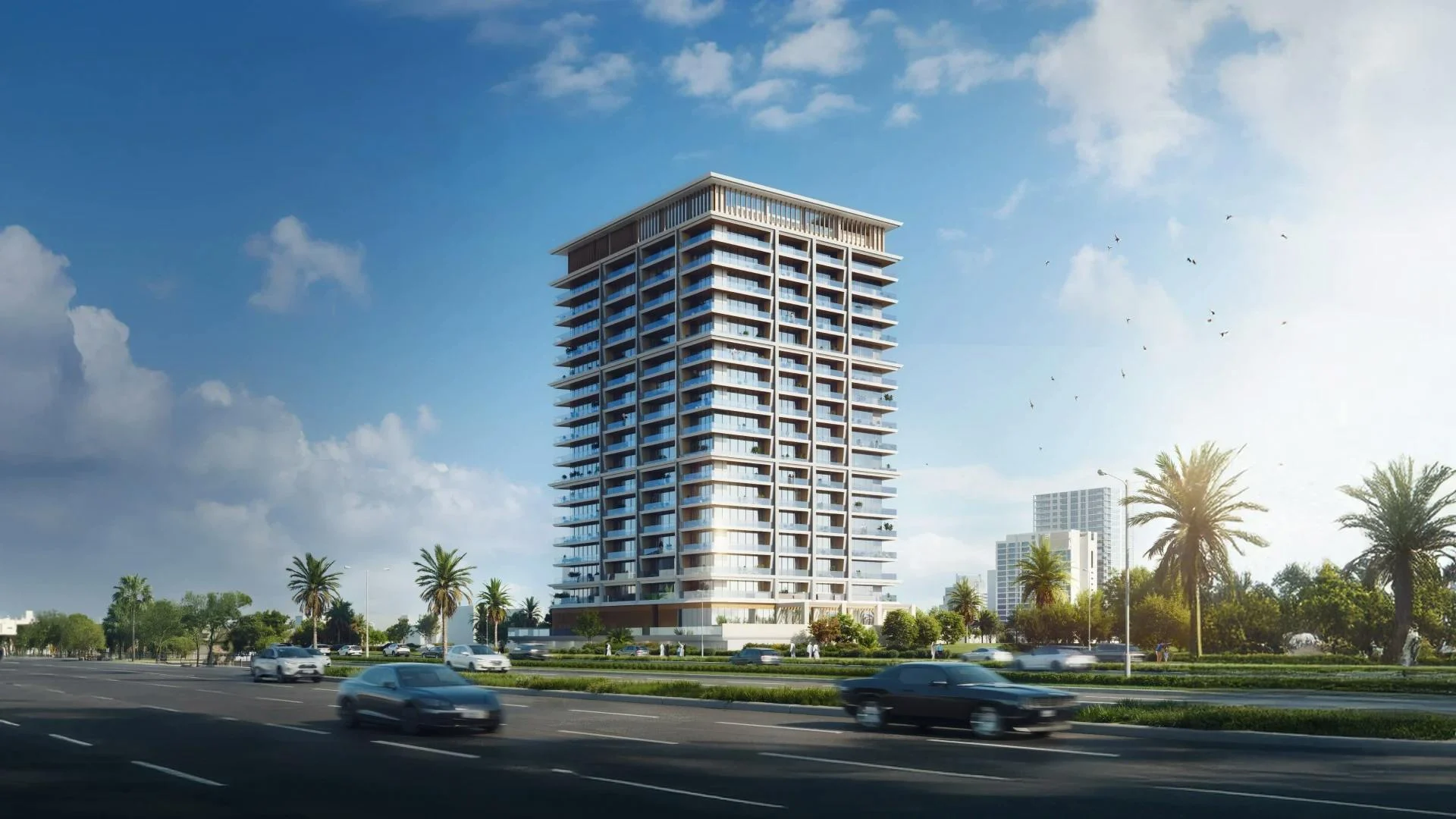 Binghatti Pinnacle residential development exterior in Al Jaddaf, Dubai