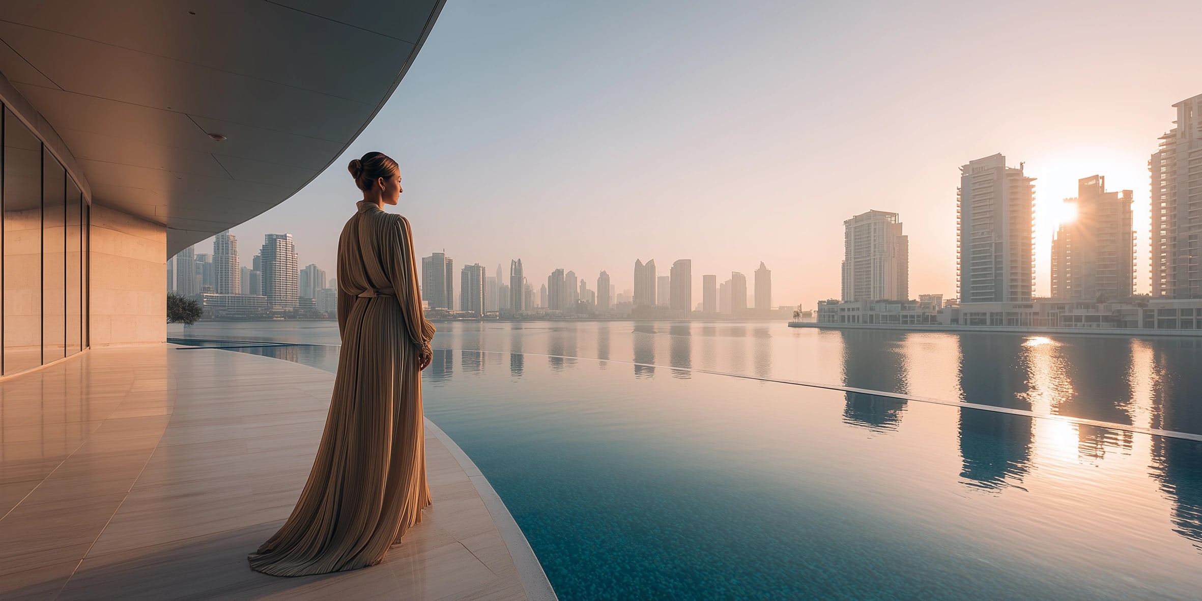 Refine-supplied visualisation of Canal Front Residences by Dubai Water Canal