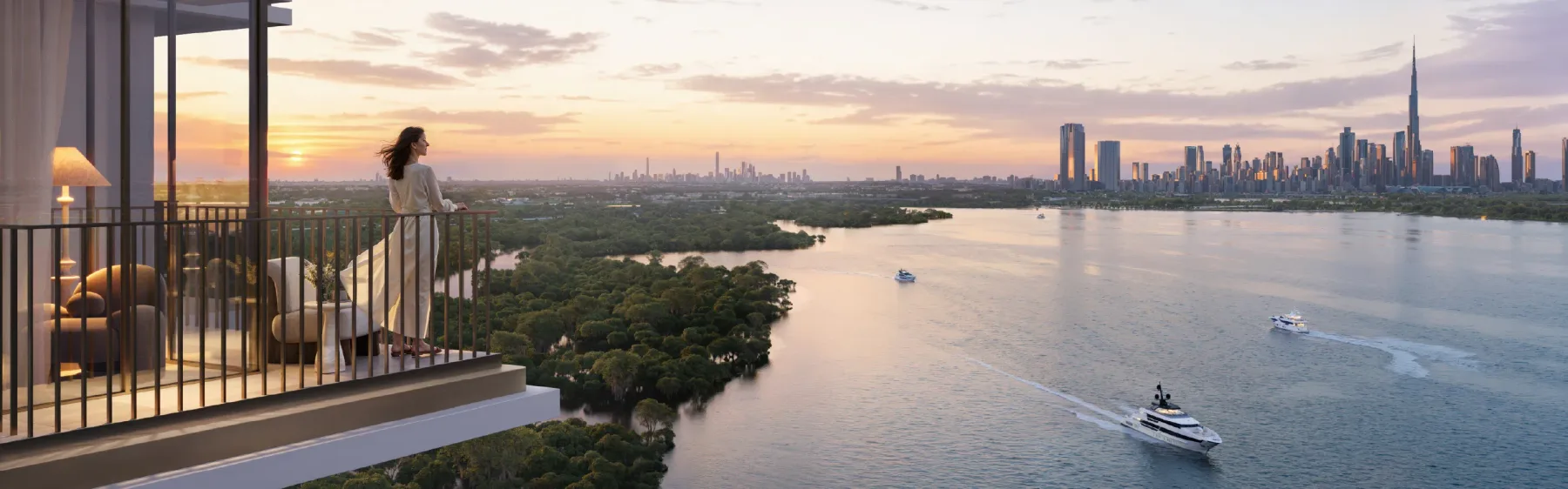 Creek Haven official Emaar project exterior rendering