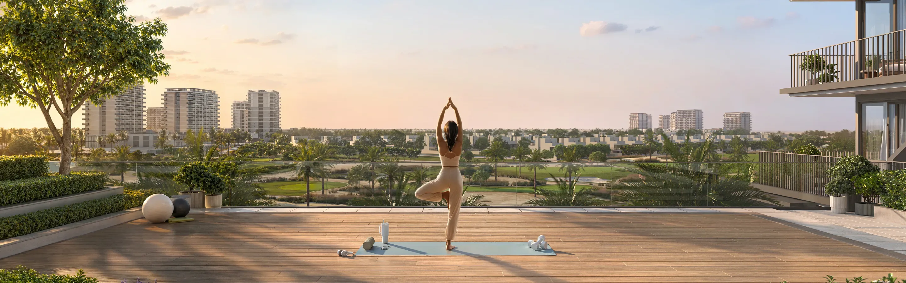 Official Emaar Golf Trails development rendering in Emaar South, Dubai