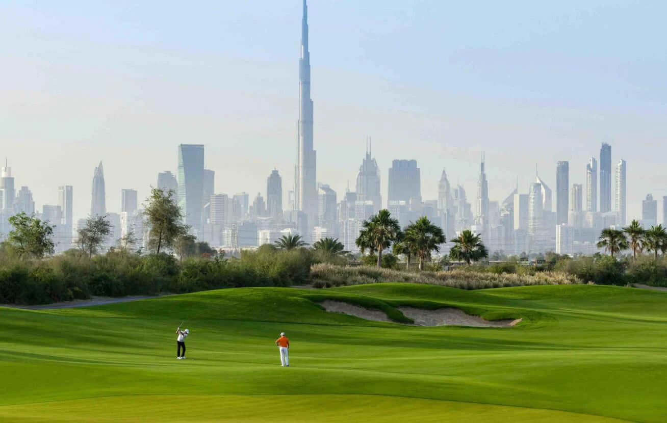 Sunset landscape photographed in Dubai Hills